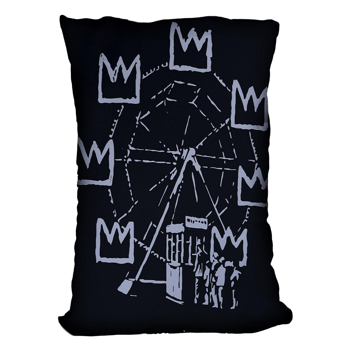 Banksy Basquiat Ferris Wheel Cushion