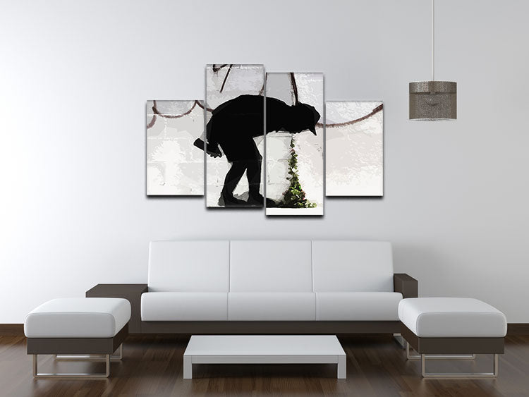 Banksy Better Out Than In 4 Split Panel Canvas - Canvas Art Rocks - 3