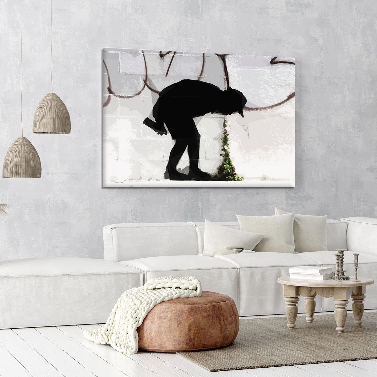 Banksy Better Out Than In Canvas Print or Poster - Canvas Art Rocks - 6