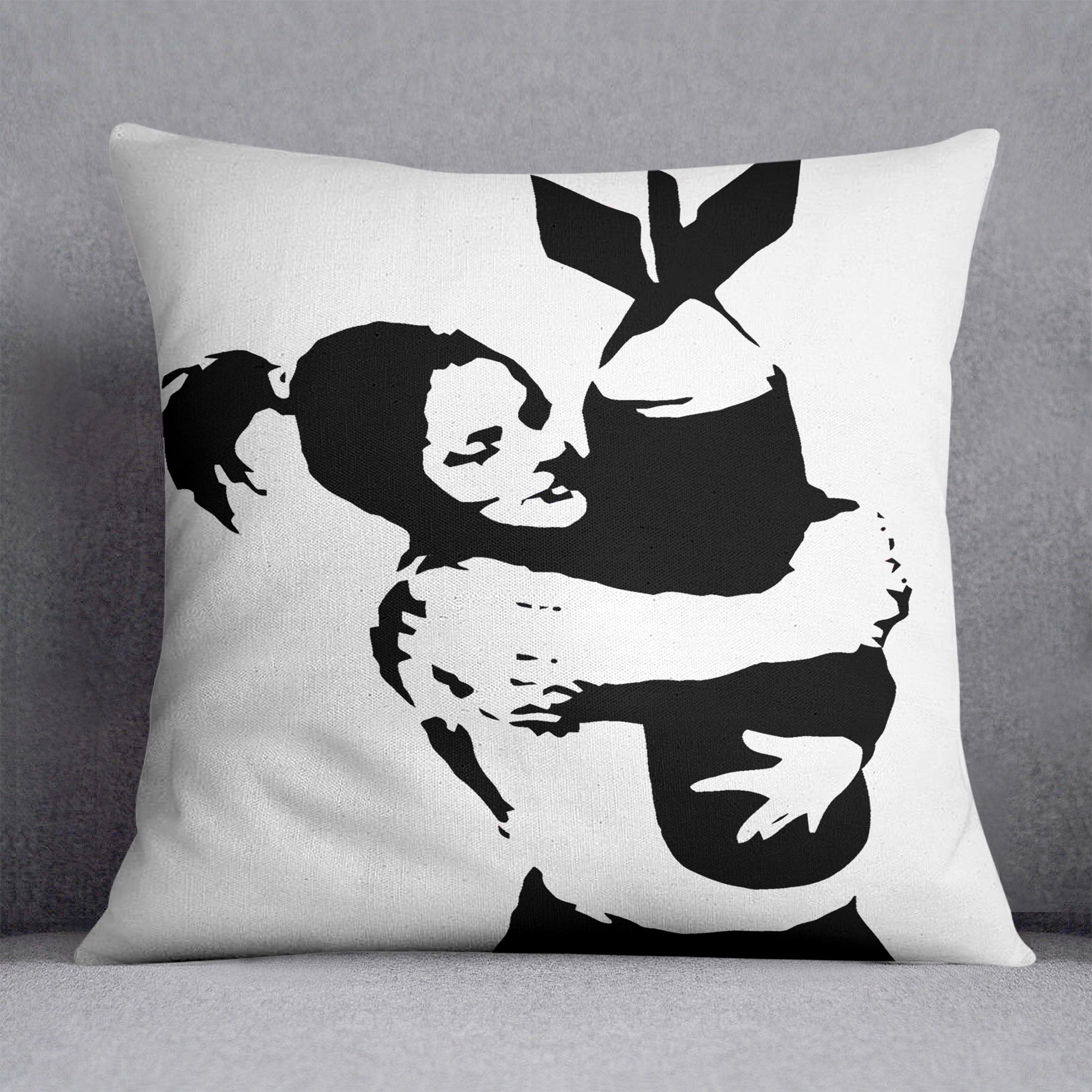 Banksy Bomb Hugger Cushion