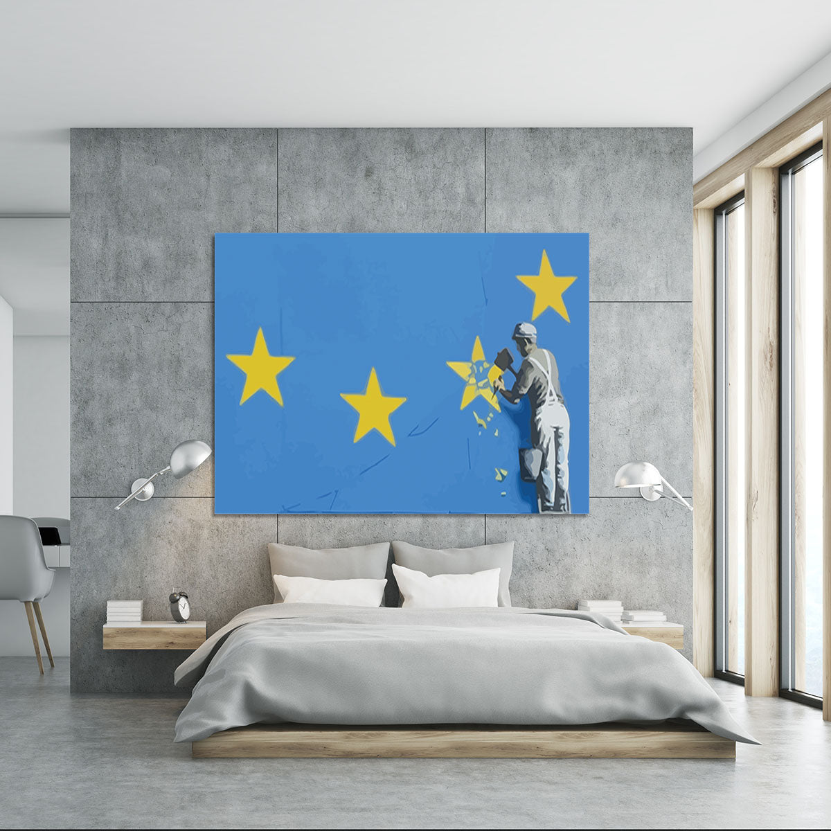 Banksy Brexit Star Dover Canvas Print or Poster - Canvas Art Rocks - 5
