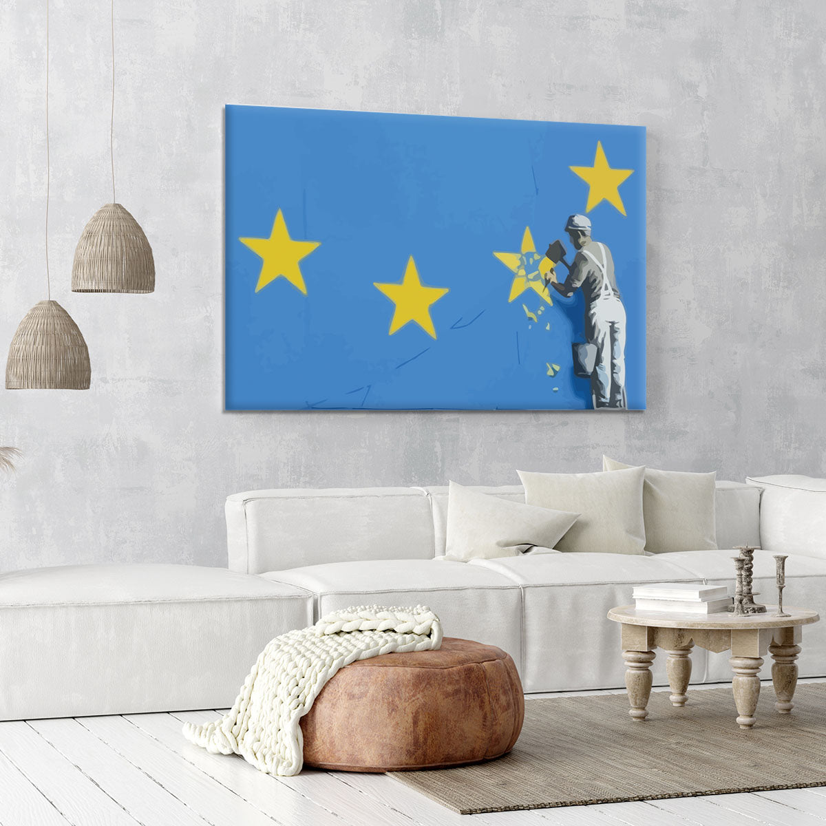 Banksy Brexit Star Dover Canvas Print or Poster - Canvas Art Rocks - 6