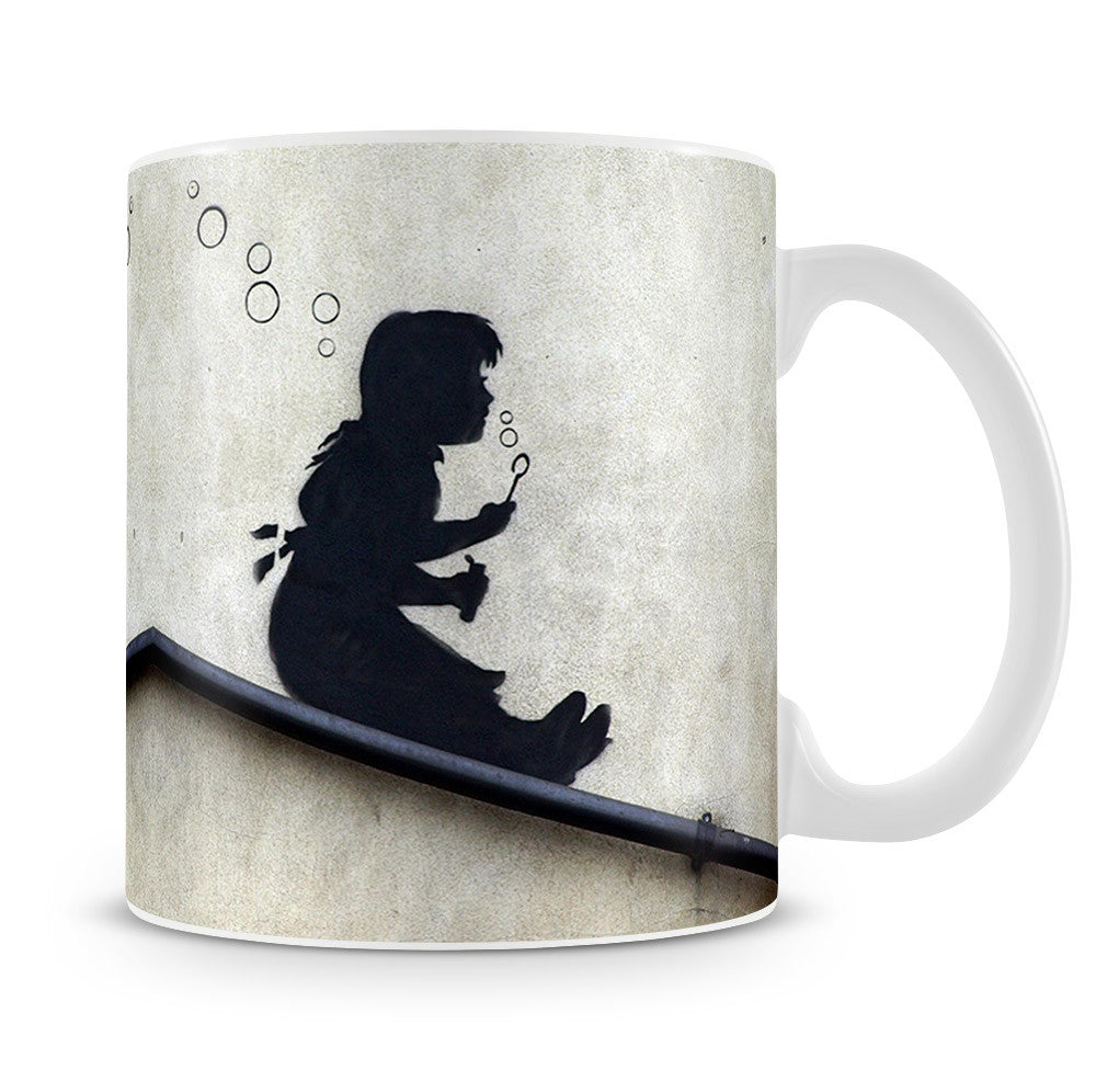 Banksy Bubble Slide Girl Mug - Canvas Art Rocks