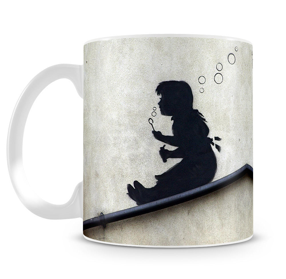 Banksy Bubble Slide Girl Mug - Canvas Art Rocks