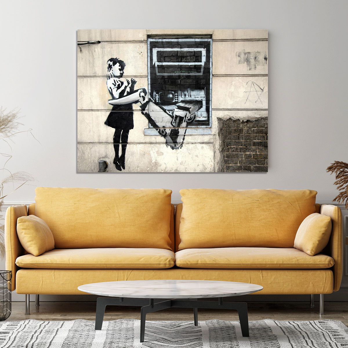 Banksy Cash Machine Girl Canvas Print or Poster - Canvas Art Rocks - 4