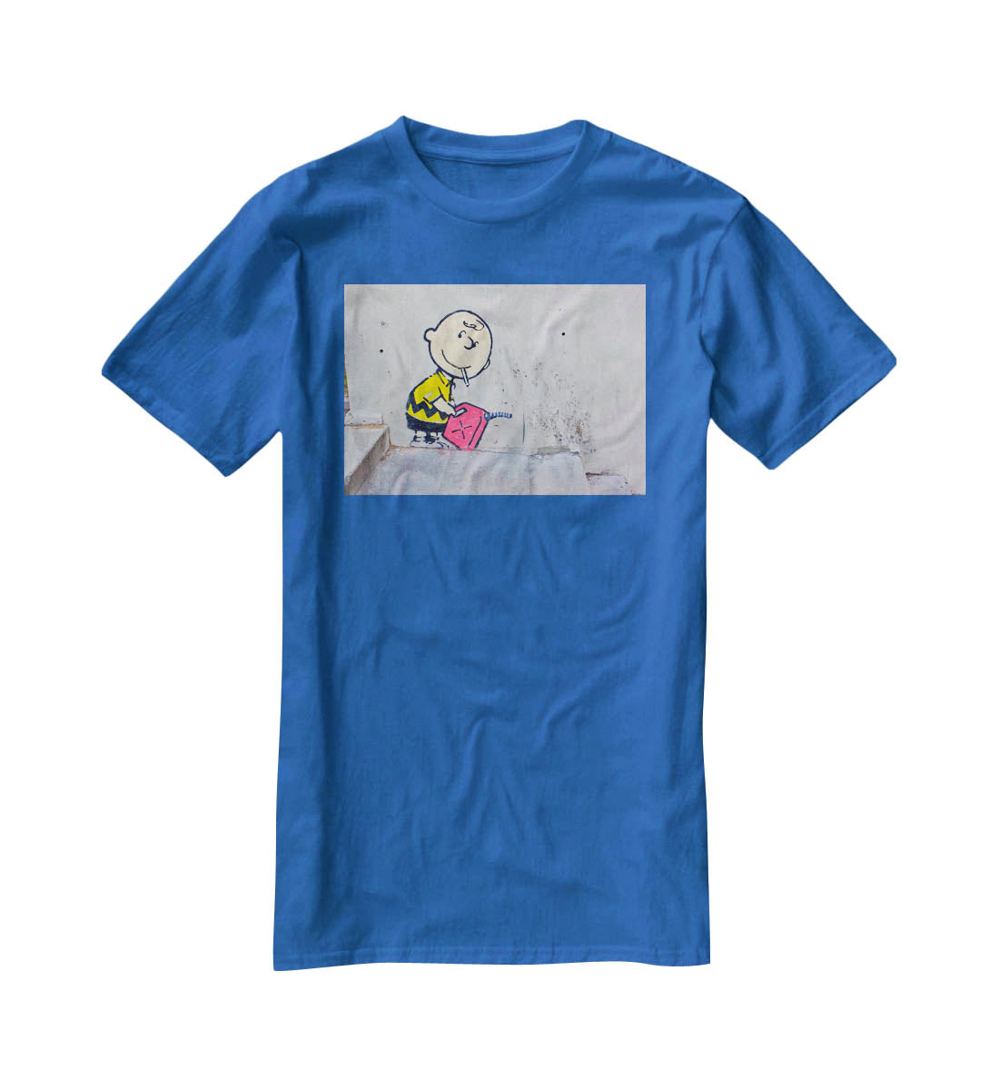 Banksy Charlie Brown - Naughty Boy T-Shirt - Canvas Art Rocks - 2