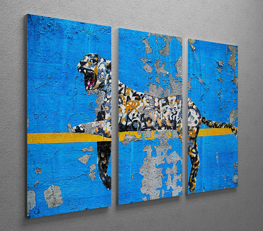 Banksy Cheetah 3 Split Canvas Print - Canvas Art Rocks