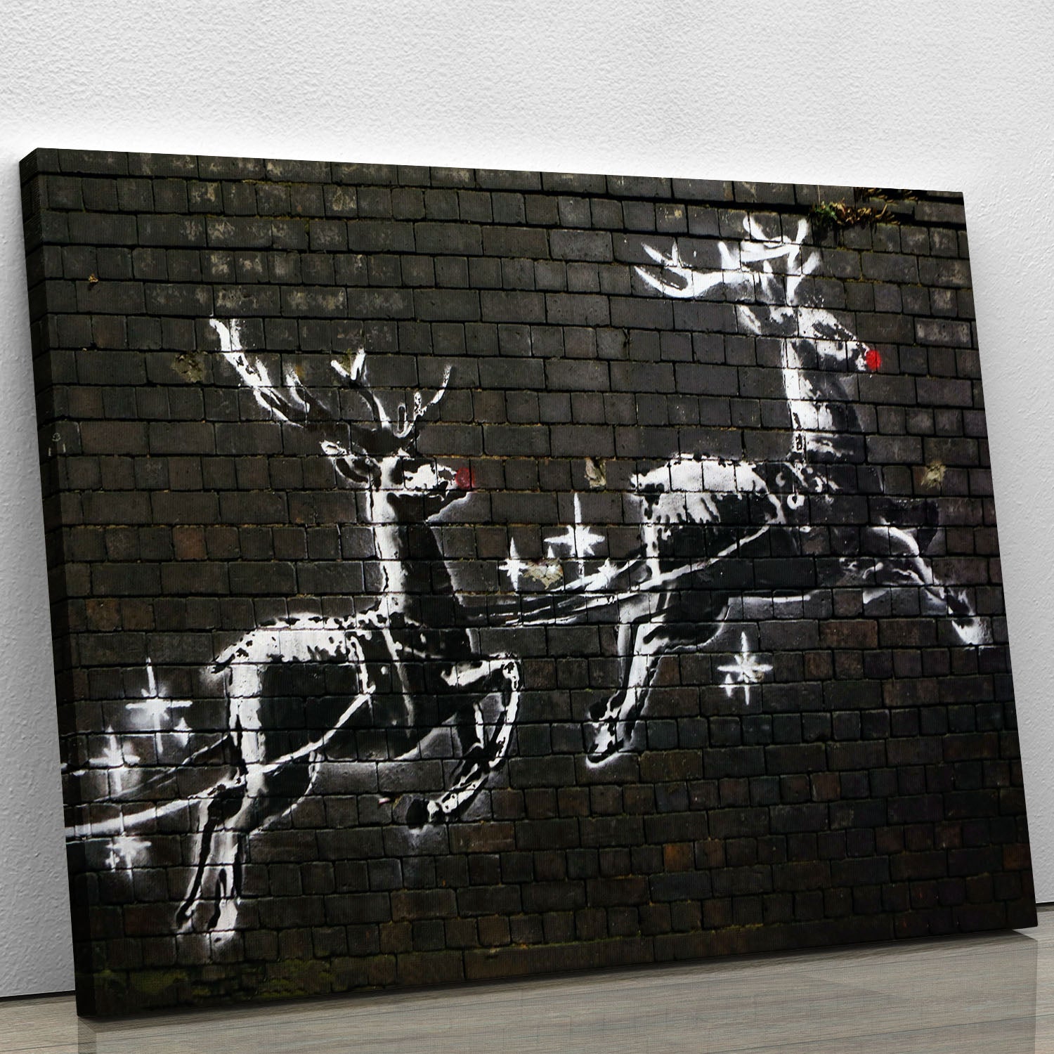 Banksy Christmas Canvas Print or Poster - Canvas Art Rocks - 1