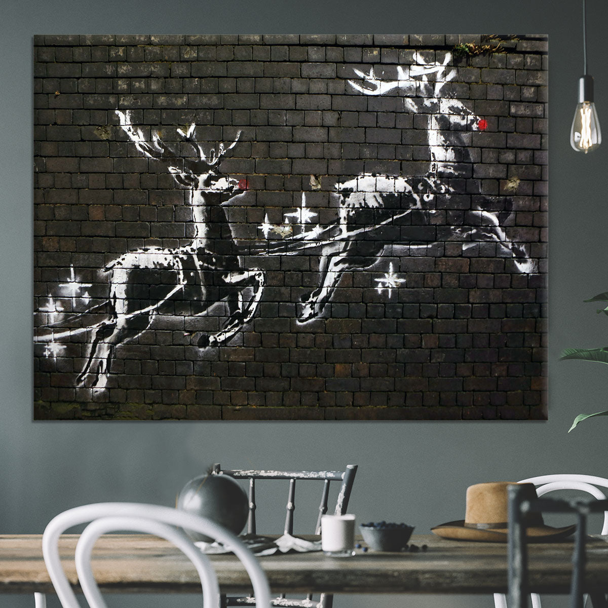 Banksy Christmas Canvas Print or Poster - Canvas Art Rocks - 3