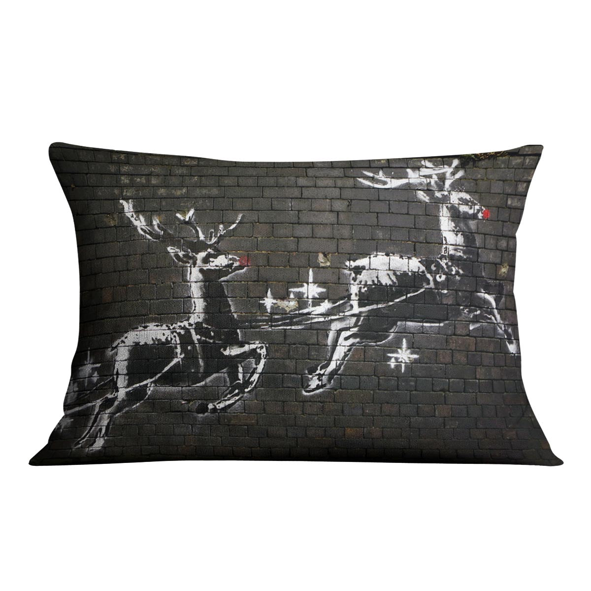 Banksy Christmas Cushion