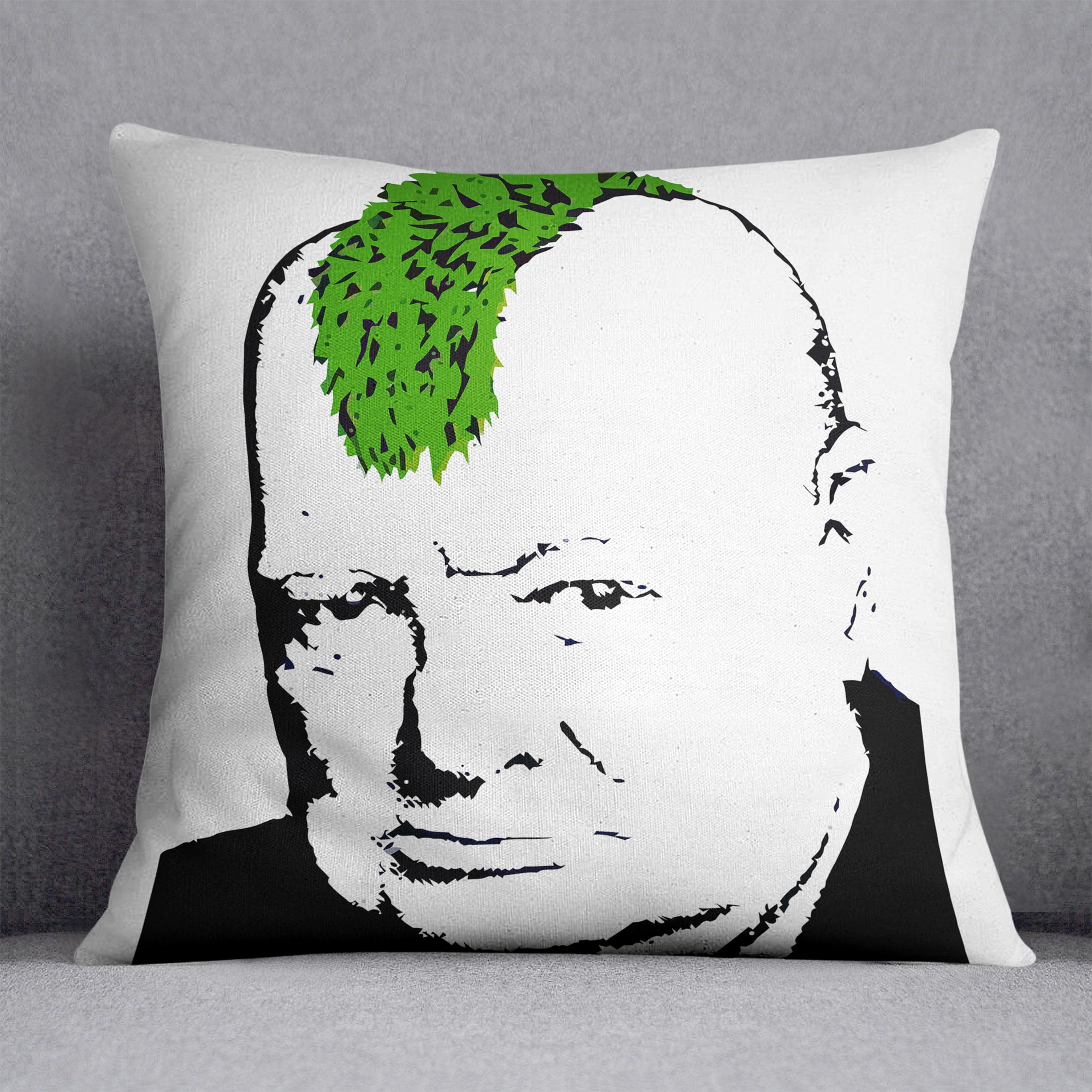 Banksy Churchill Turf War Cushion