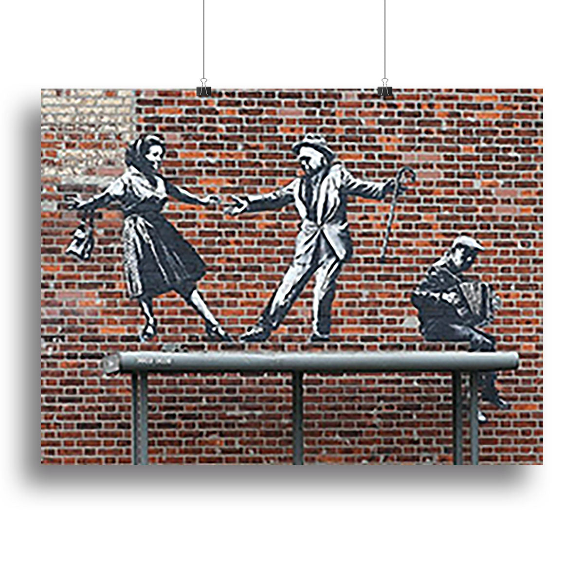 Banksy Couple Dancing Canvas Print or Poster - Canvas Art Rocks - 2