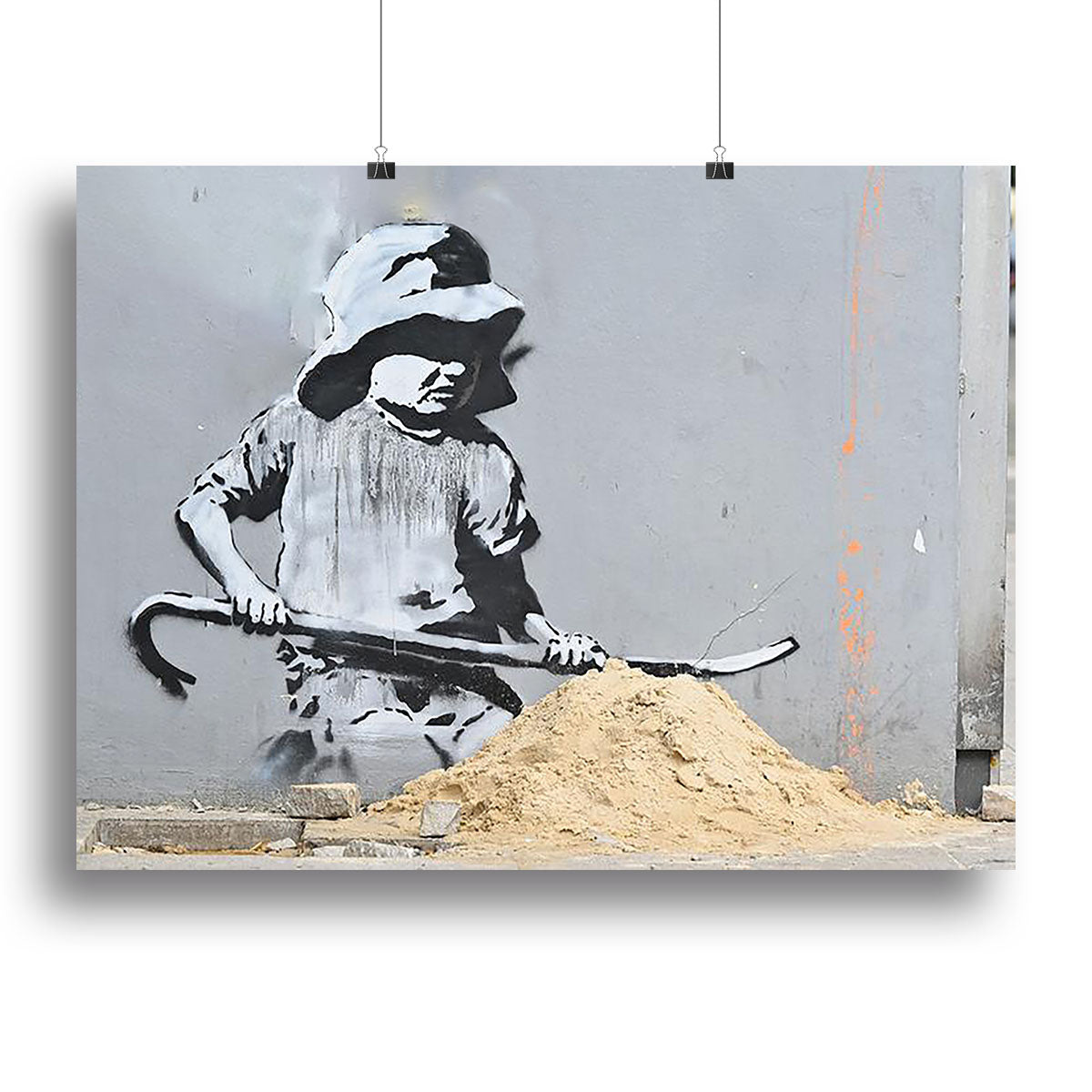 Banksy Crowbar Girl Canvas Print or Poster - Canvas Art Rocks - 2