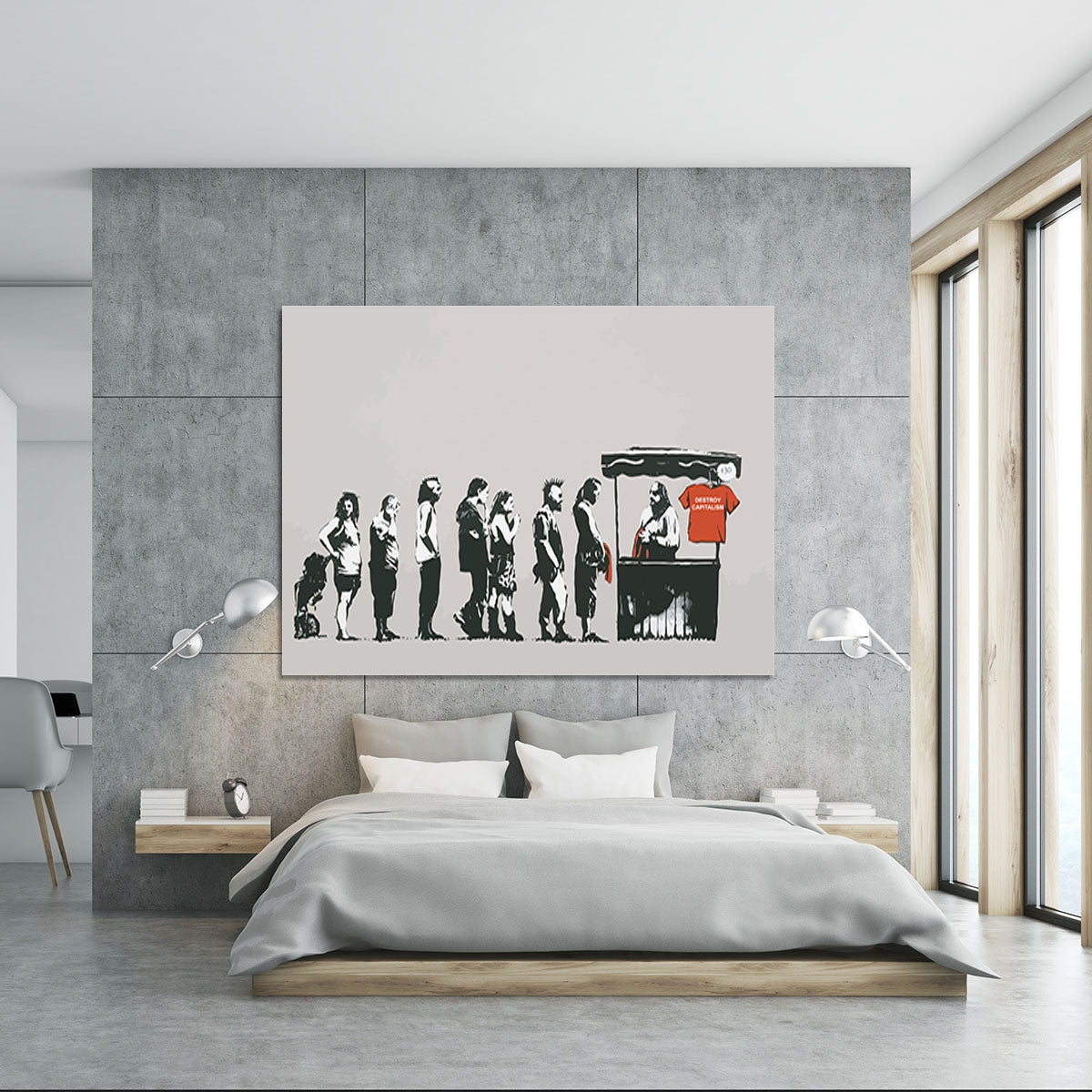 Banksy Destroy Capitalism Canvas Print or Poster - Canvas Art Rocks - 5