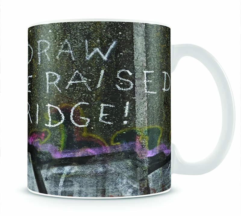 Banksy Draw The Raised Bridge Mug - Canvas Art Rocks - 1