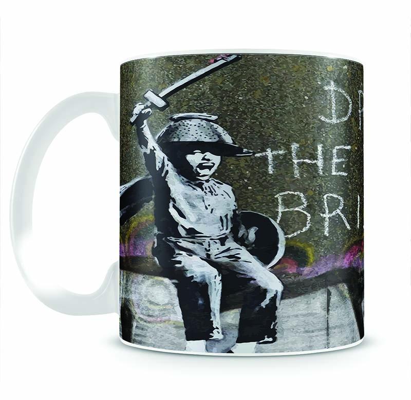 Banksy Draw The Raised Bridge Mug - Canvas Art Rocks - 2