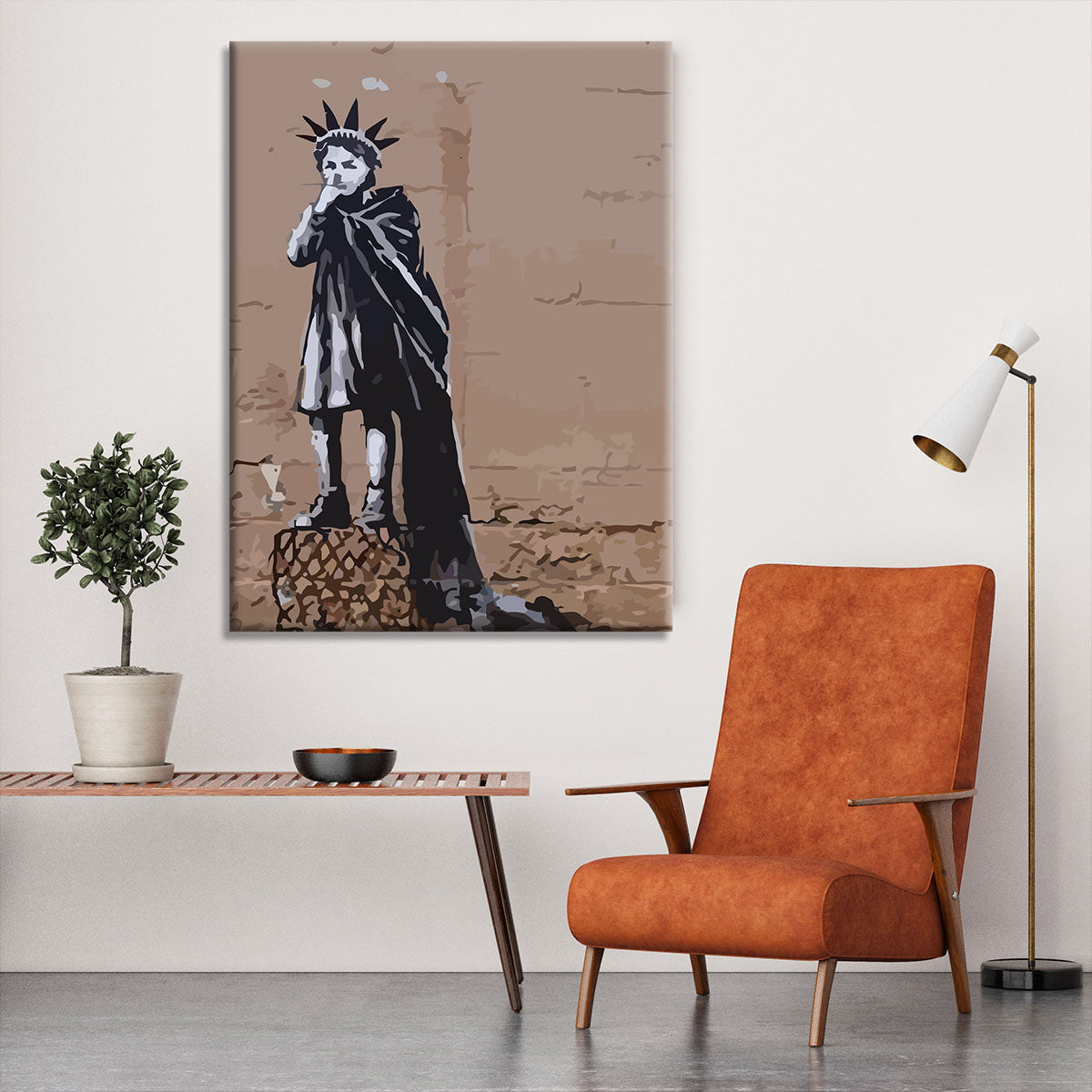 Banksy Empire State Kid Canvas Print or Poster - Canvas Art Rocks - 6