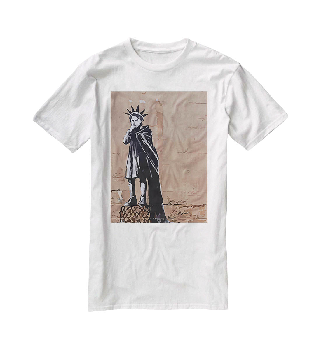 Banksy Empire State Kid T-Shirt - Canvas Art Rocks - 5