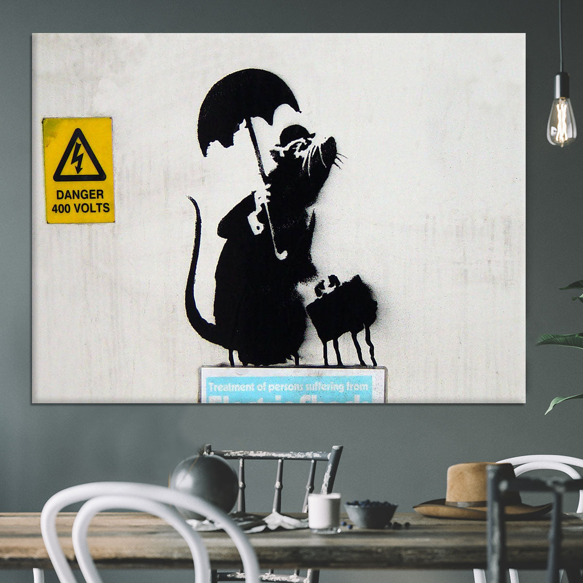 Banksy English Rat Canvas Print or Poster - Canvas Art Rocks - 3