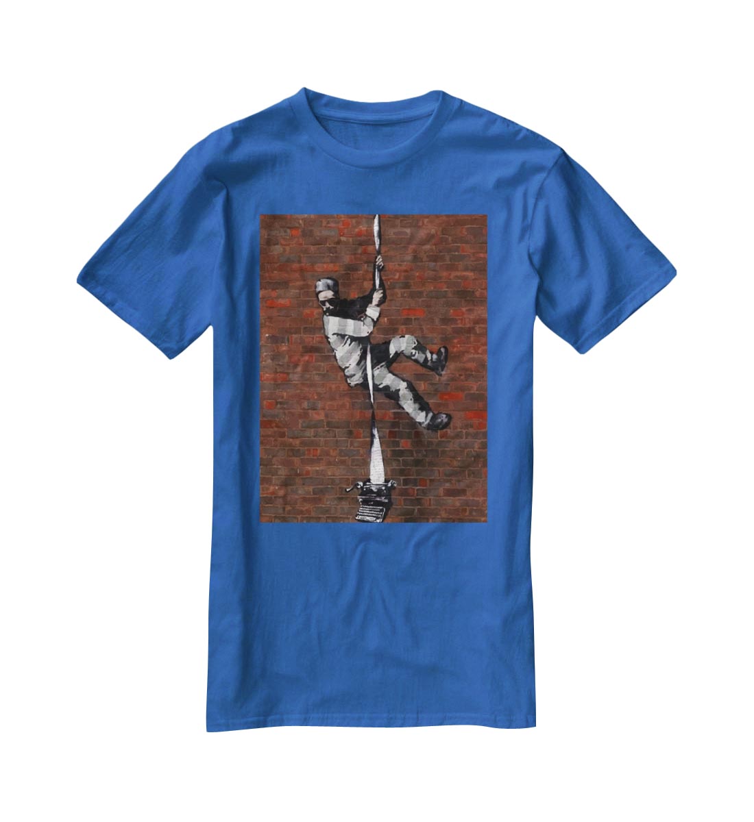 Banksy Escaping Prisoner T-Shirt - Canvas Art Rocks - 2