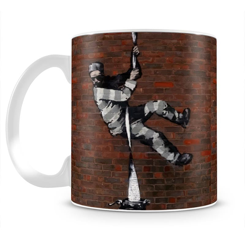 Banksy Escaping Prisoner Mug - Canvas Art Rocks - 1