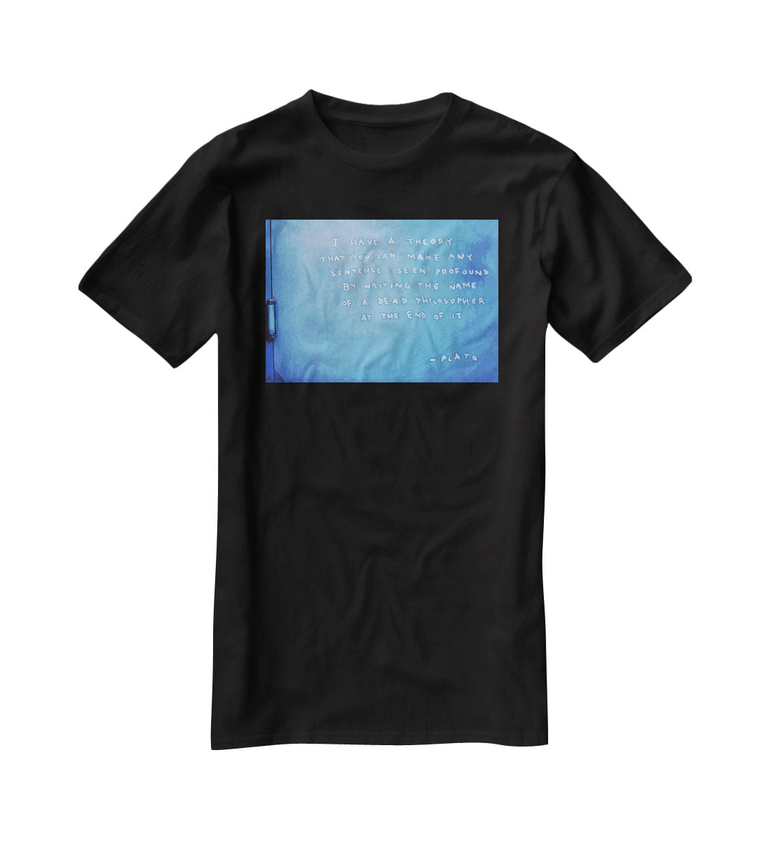 Banksy Fake Plato Quote T-Shirt - Canvas Art Rocks - 1