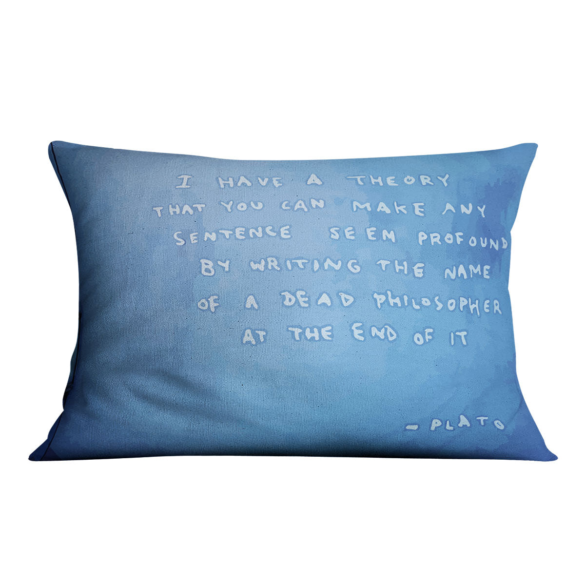 Banksy Fake Plato Quote Cushion - Canvas Art Rocks - 4