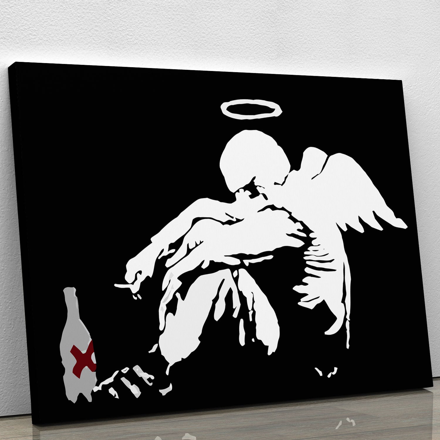 Banksy Fallen Angel Canvas Print or Poster - Canvas Art Rocks - 1