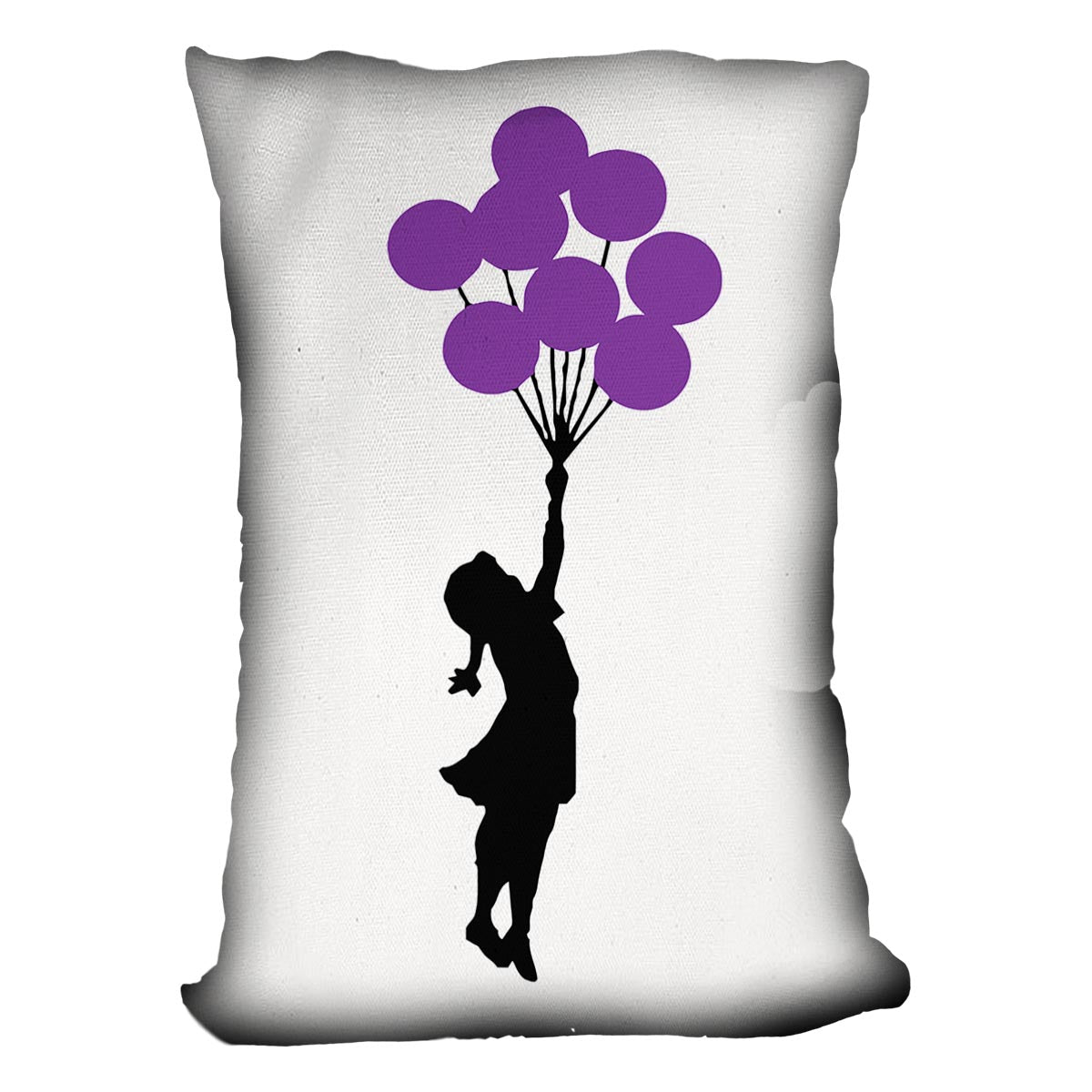 Banksy Flying Balloon Girl Cushion