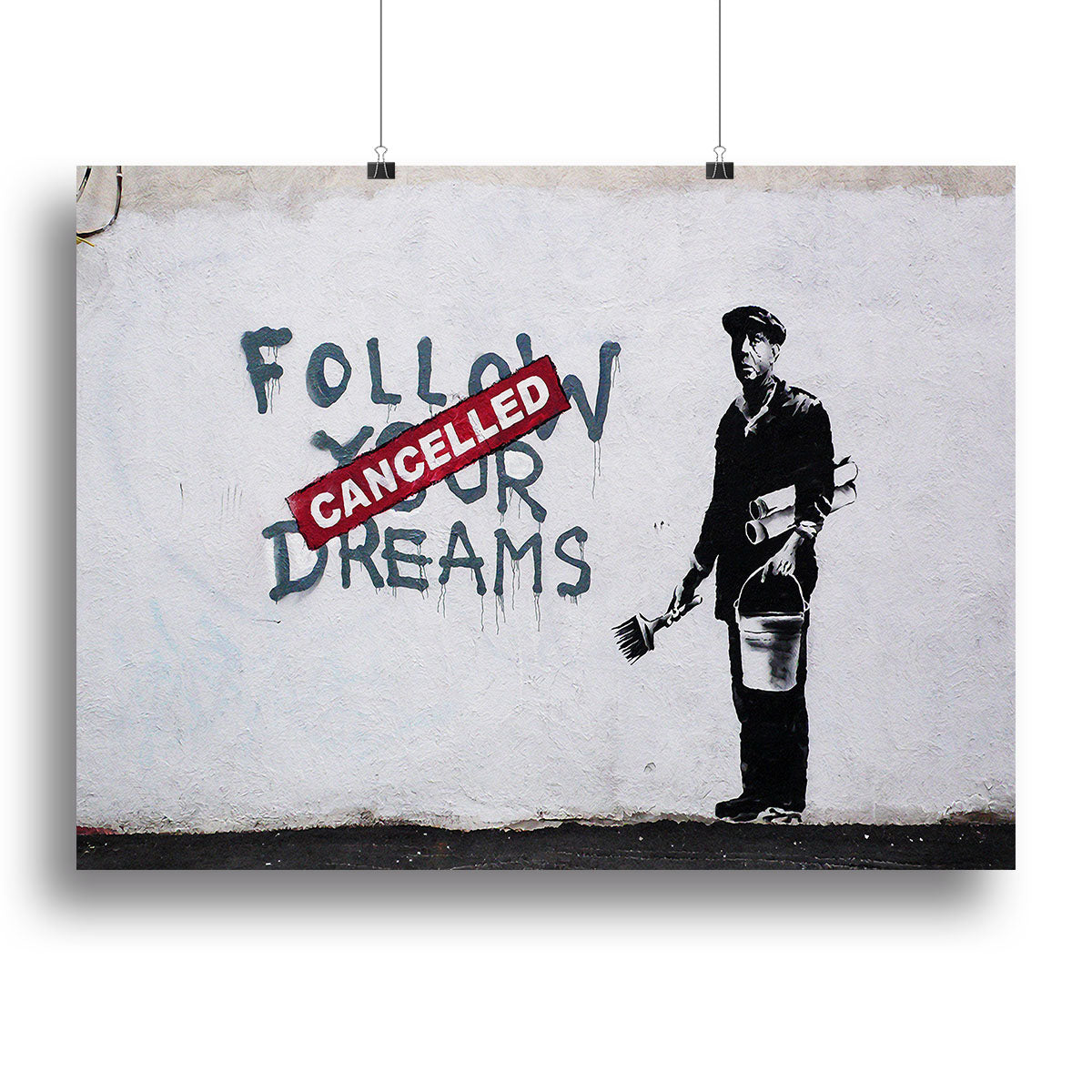 Banksy Follow Your Dreams Canvas Print or Poster - Canvas Art Rocks - 2