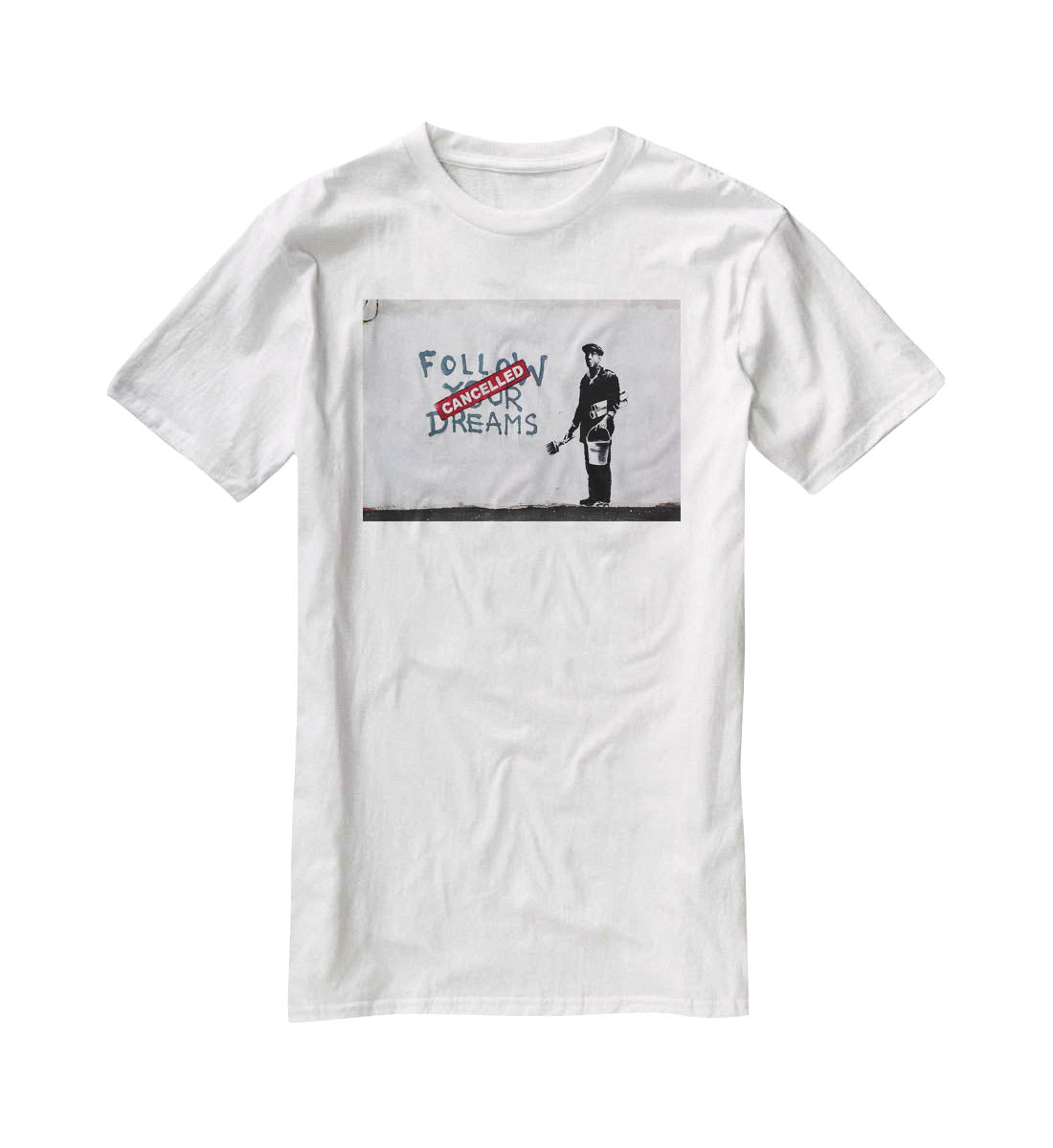 Banksy Follow Your Dreams T-Shirt - Canvas Art Rocks - 5
