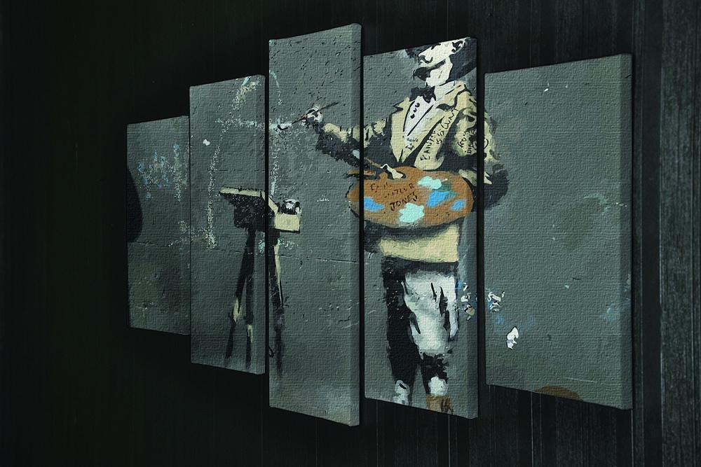 Banksy French Painter 5 Split Panel Canvas - Canvas Art Rocks - 2