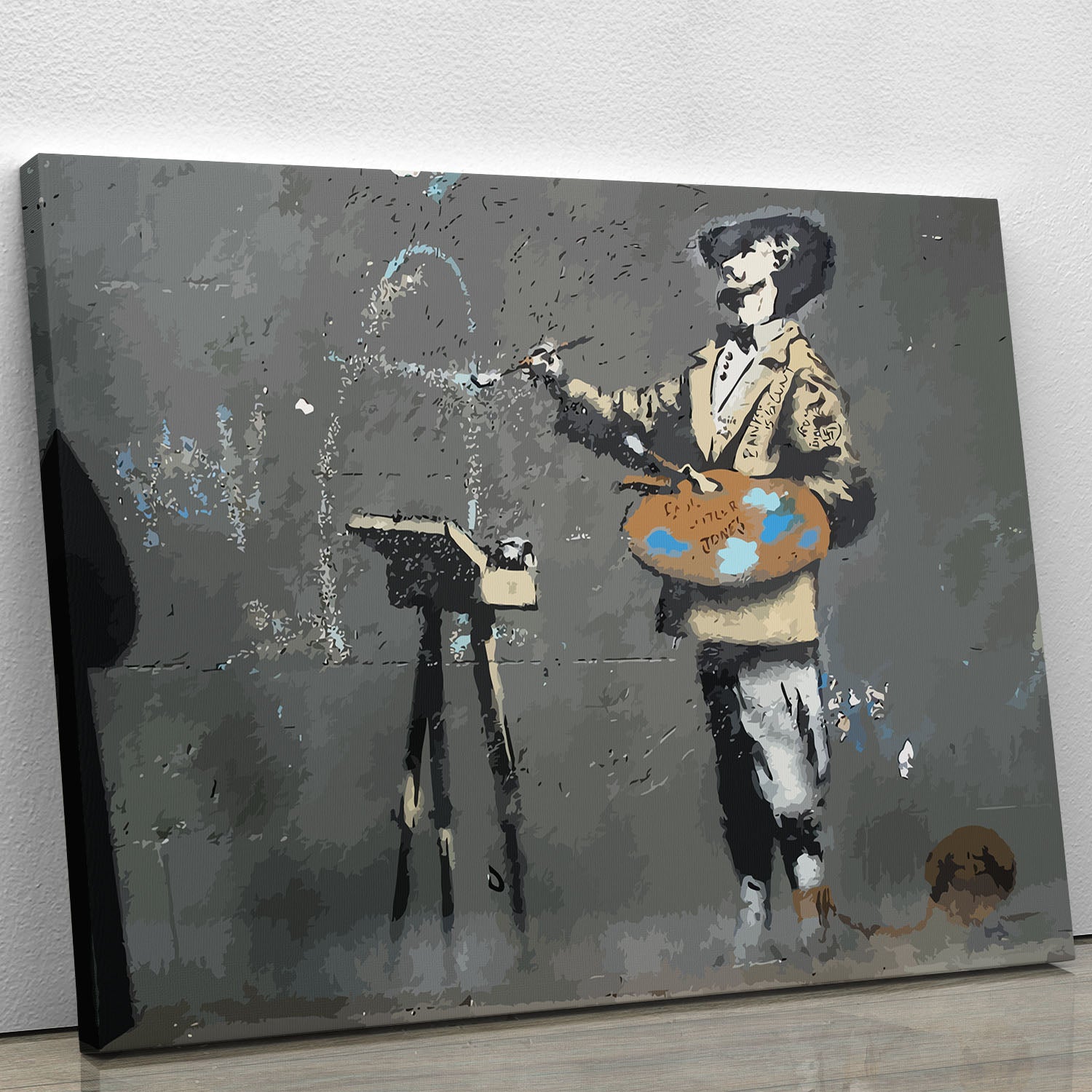 Banksy French Painter Canvas Print or Poster - Canvas Art Rocks - 1