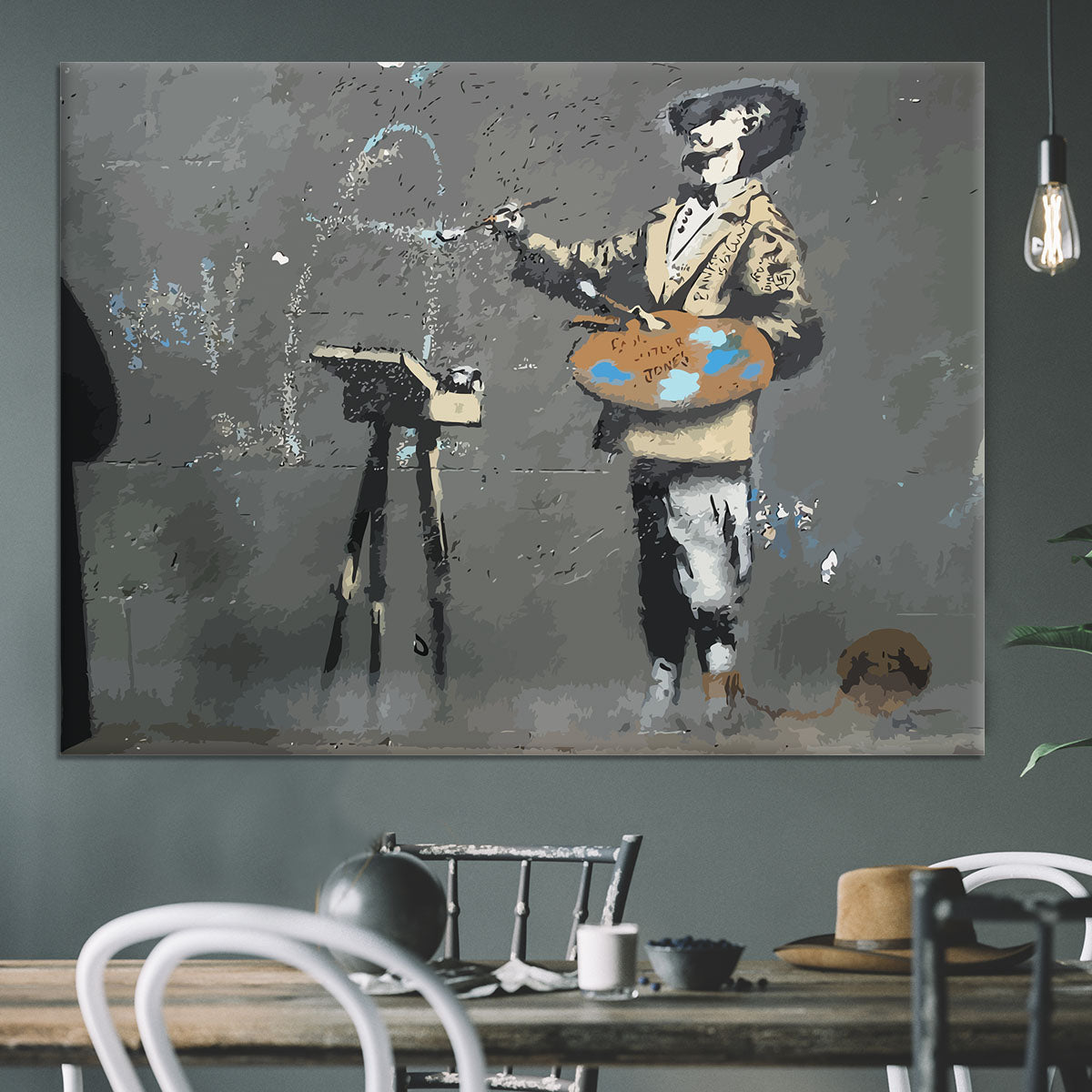 Banksy French Painter Canvas Print or Poster - Canvas Art Rocks - 3