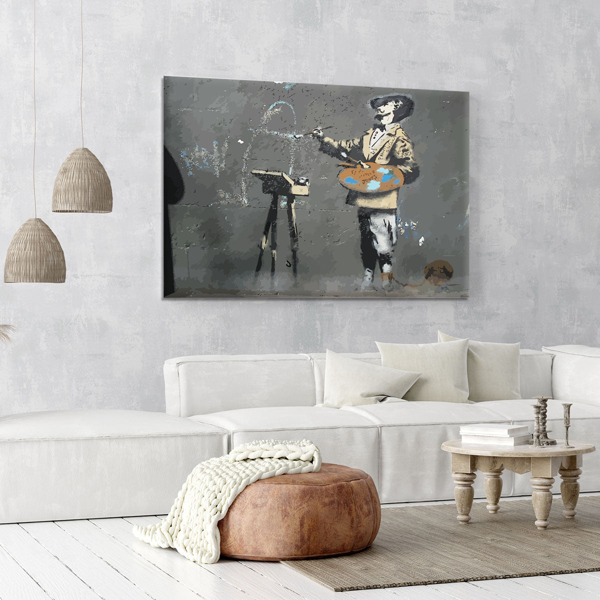 Banksy French Painter Canvas Print or Poster - Canvas Art Rocks - 6