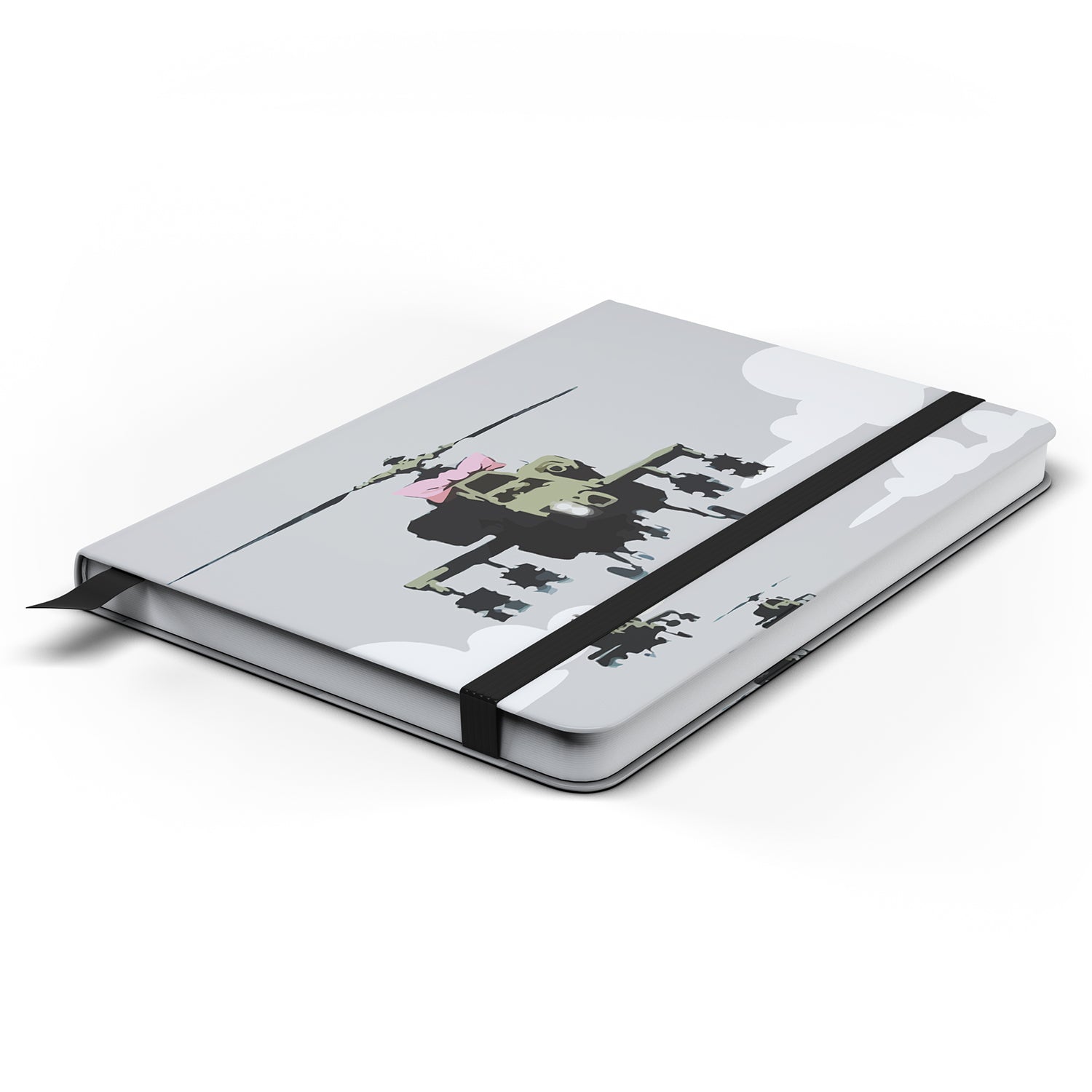 Banksy Friendly Helicopters Notebook