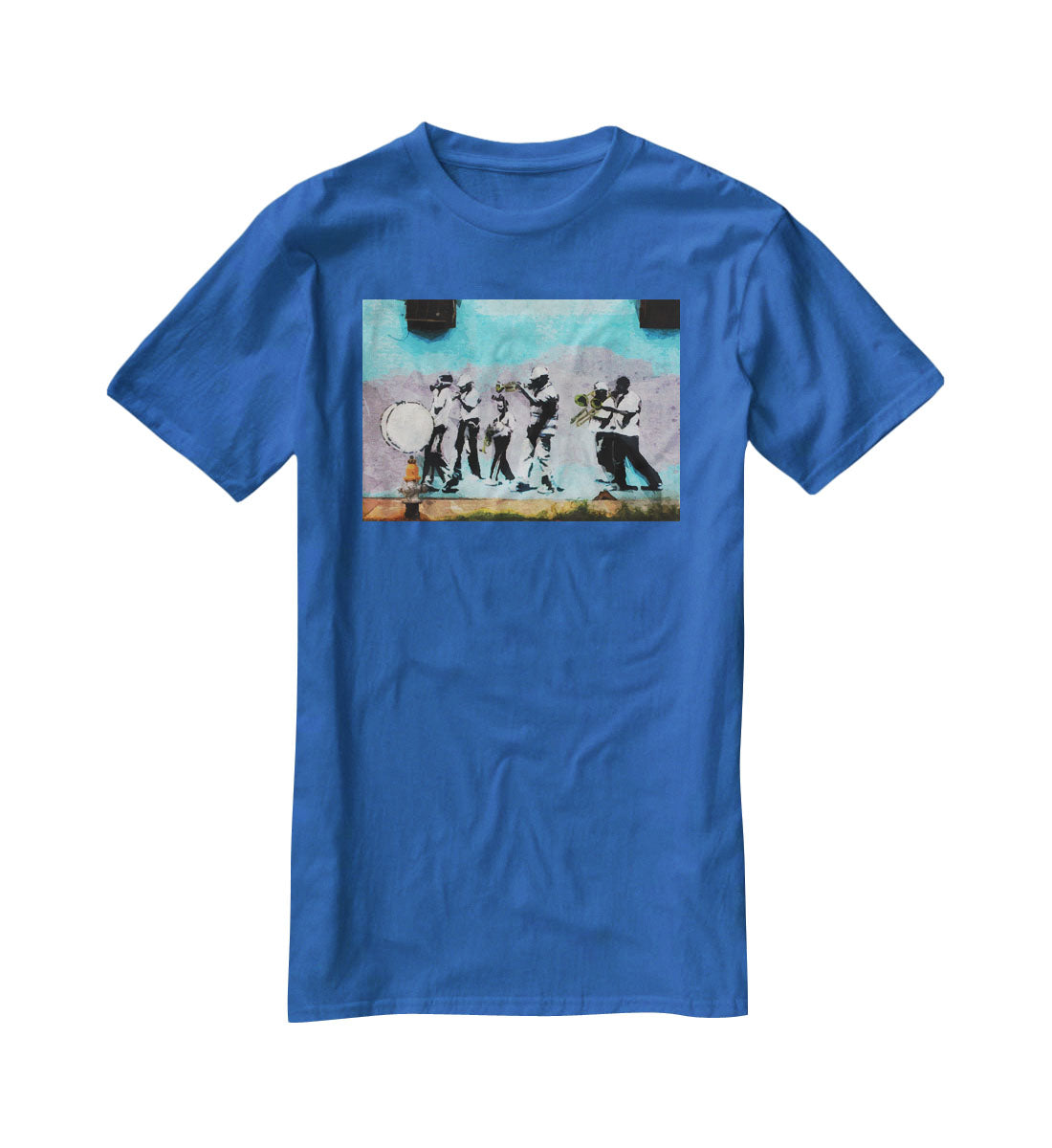 Banksy Gas Mask Marching Band T-Shirt - Canvas Art Rocks - 2