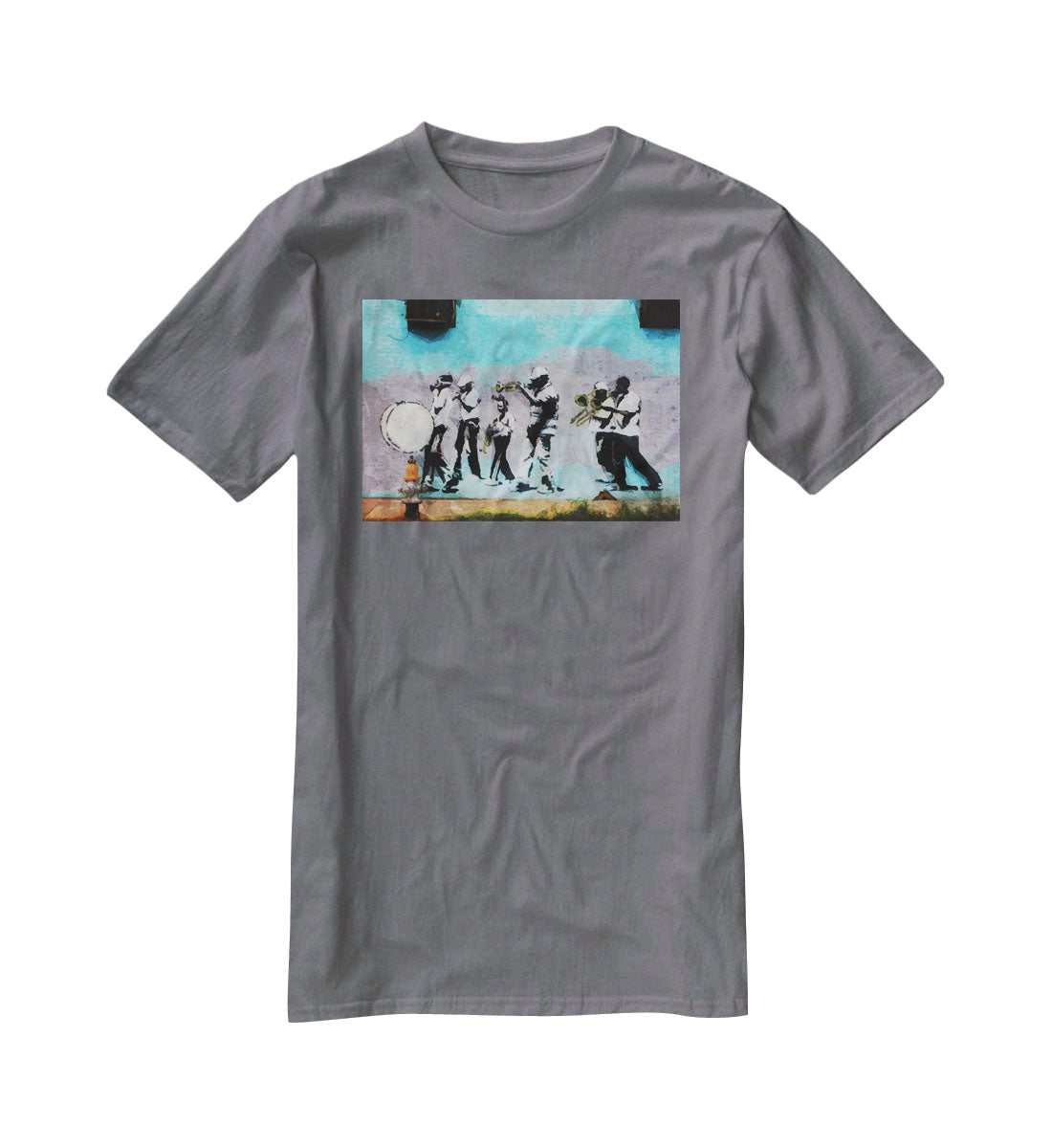 Banksy Gas Mask Marching Band T-Shirt - Canvas Art Rocks - 3