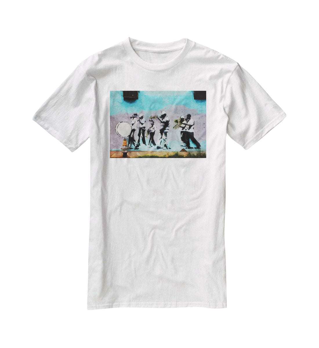 Banksy Gas Mask Marching Band T-Shirt - Canvas Art Rocks - 5