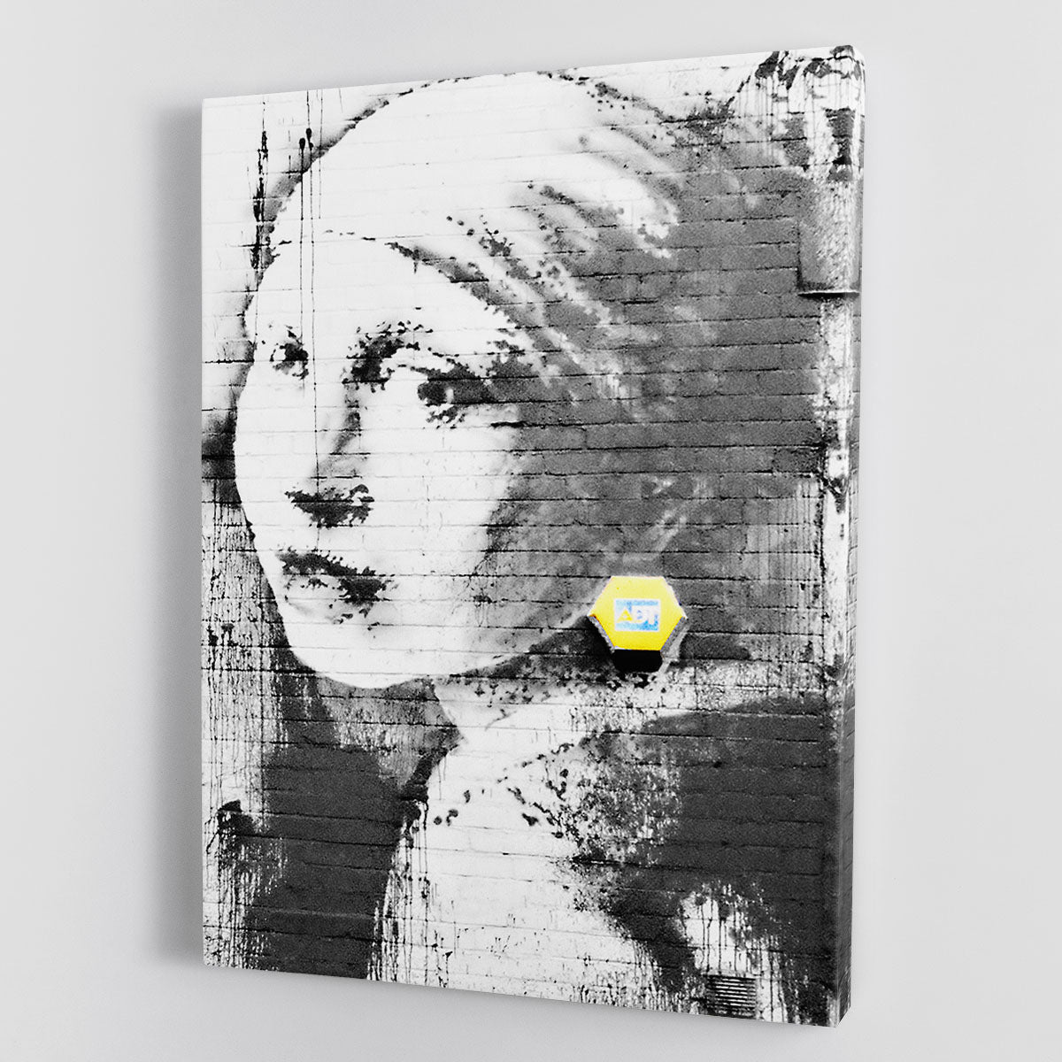 Banksy Girl With a Pierced Eardrum Canvas Print or Poster - Canvas Art Rocks - 1