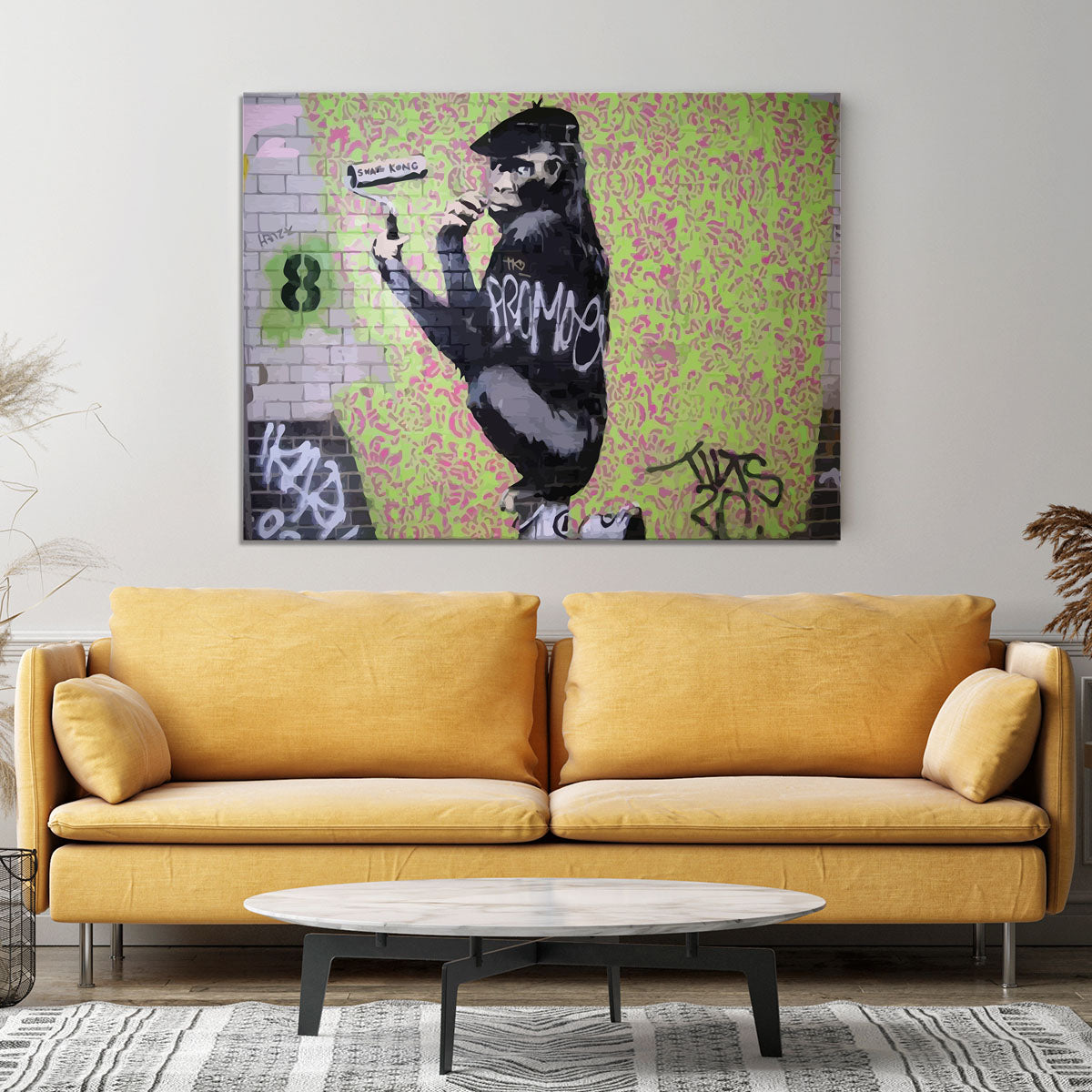 Banksy Gorilla Artist Canvas Print or Poster - Canvas Art Rocks - 4