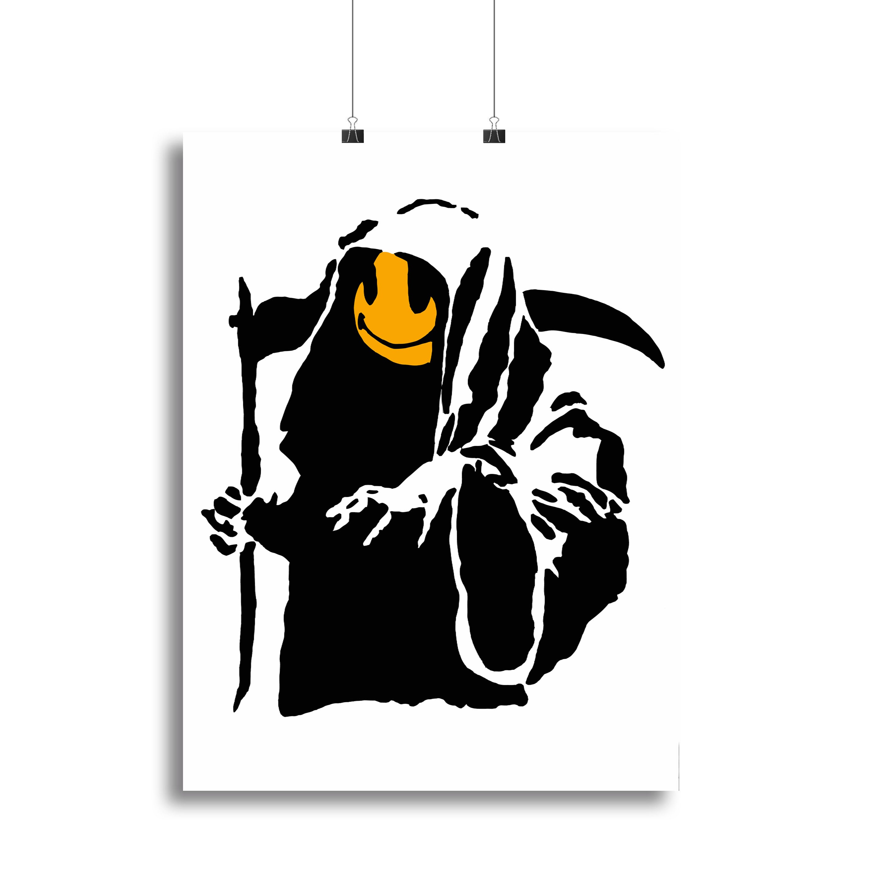 Banksy Grim Reaper Canvas Print or Poster - Canvas Art Rocks - 2