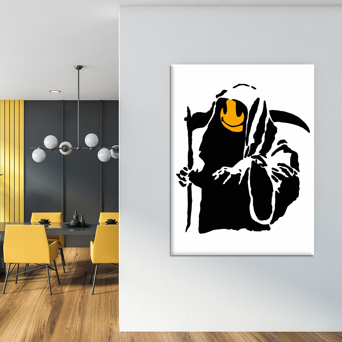 Banksy Grim Reaper Canvas Print or Poster - Canvas Art Rocks - 4
