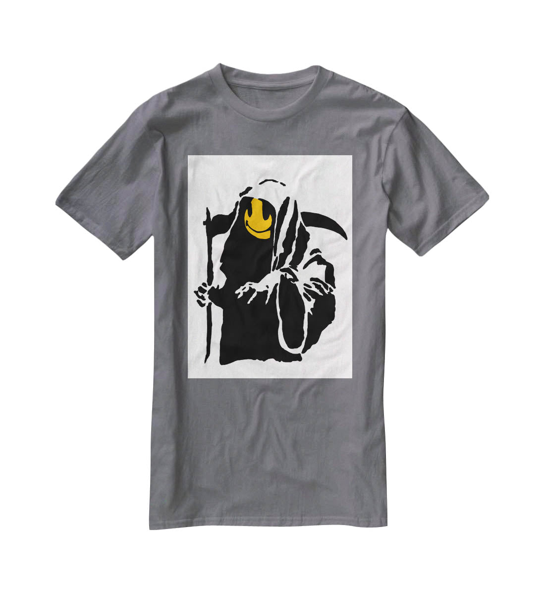 Banksy Grim Reaper T-Shirt - Canvas Art Rocks - 3