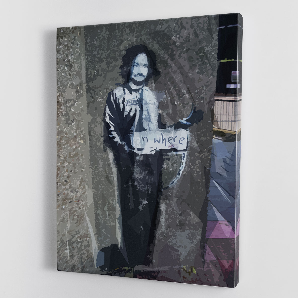 Banksy Hitchhiker To Anywhere Canvas Print or Poster - Canvas Art Rocks - 1
