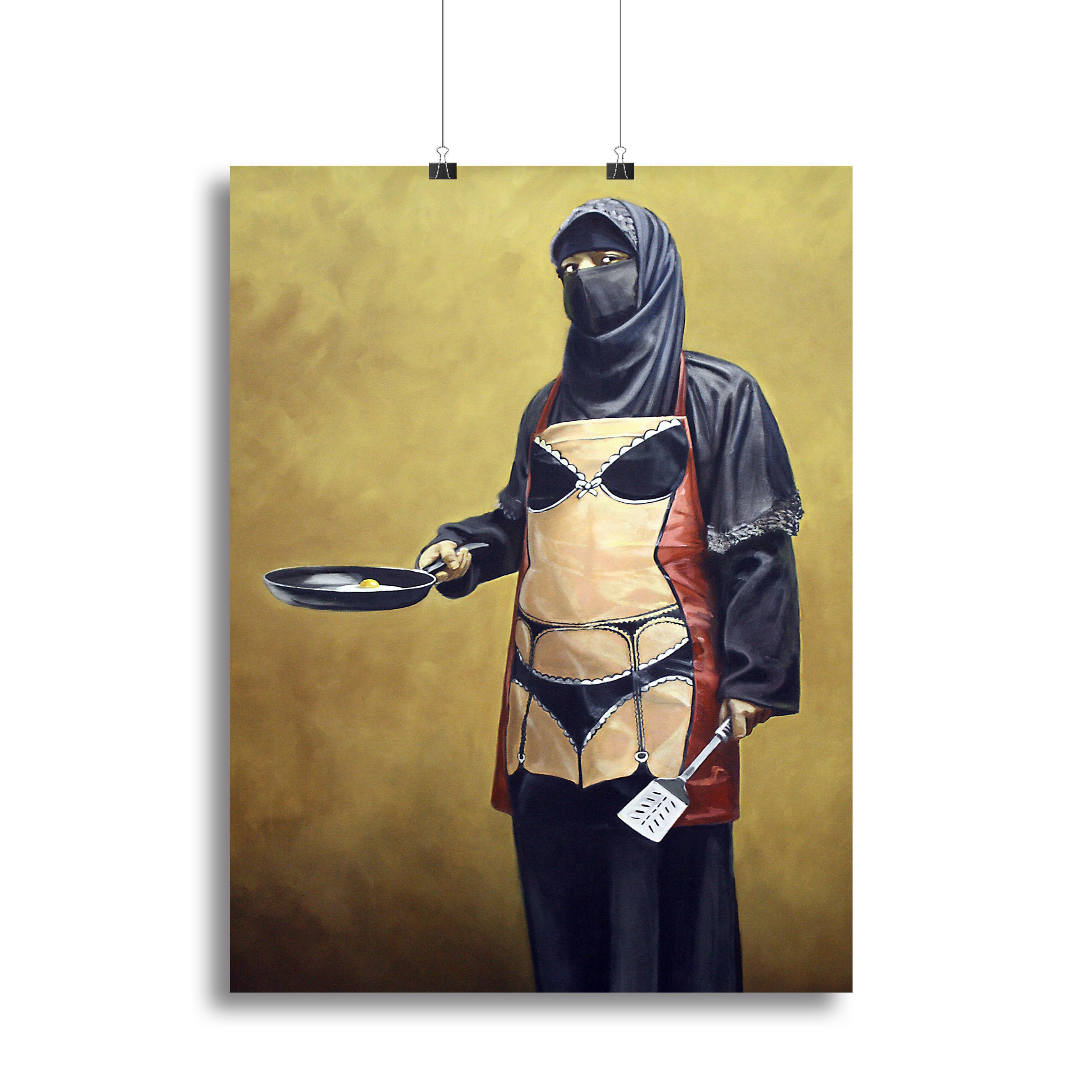 Banksy How Do You Like Your Eggs Canvas Print or Poster - Canvas Art Rocks - 2