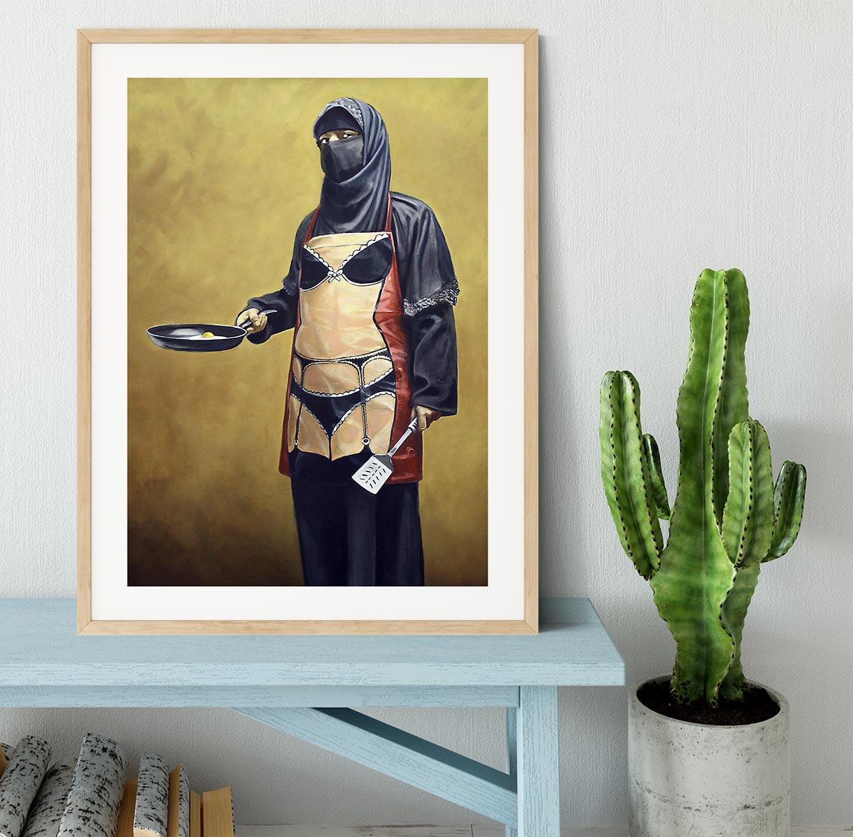 Banksy How Do You Like Your Eggs Framed Print - Canvas Art Rocks - 3