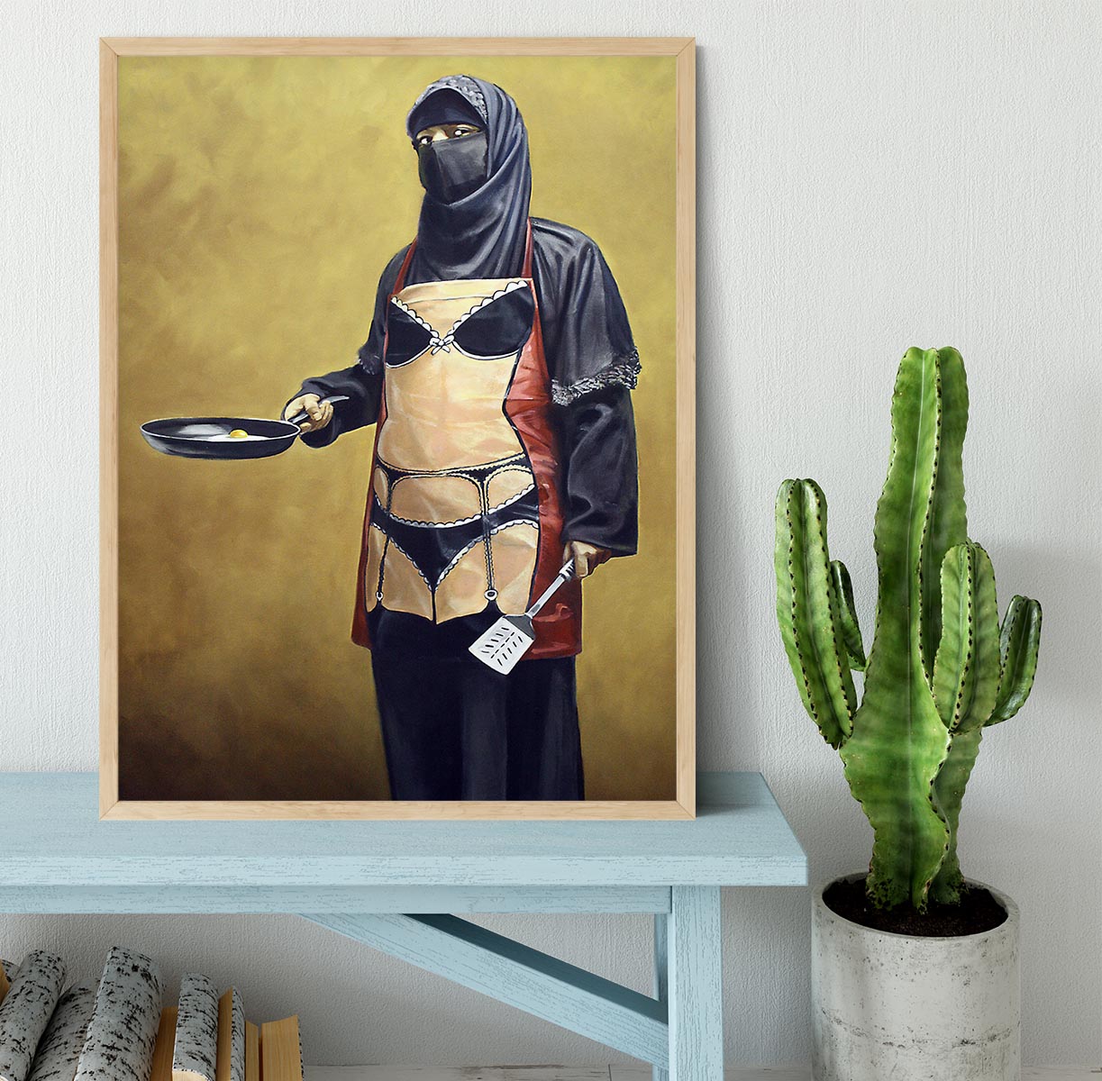 Banksy How Do You Like Your Eggs Framed Print - Canvas Art Rocks - 4