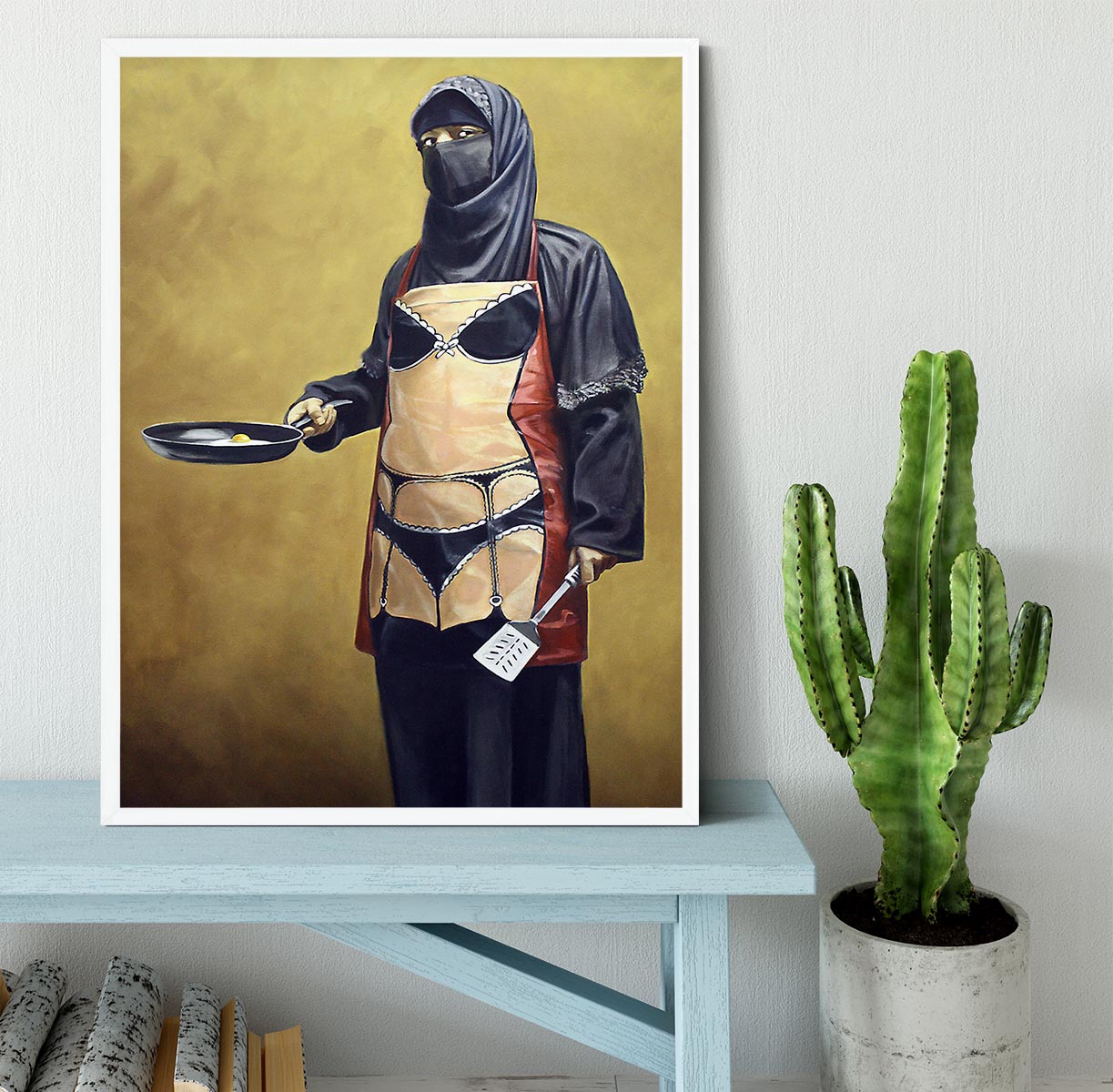 Banksy How Do You Like Your Eggs Framed Print - Canvas Art Rocks -6