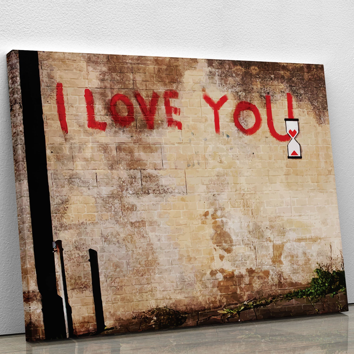 Banksy I Love You Canvas Print or Poster - Canvas Art Rocks - 1